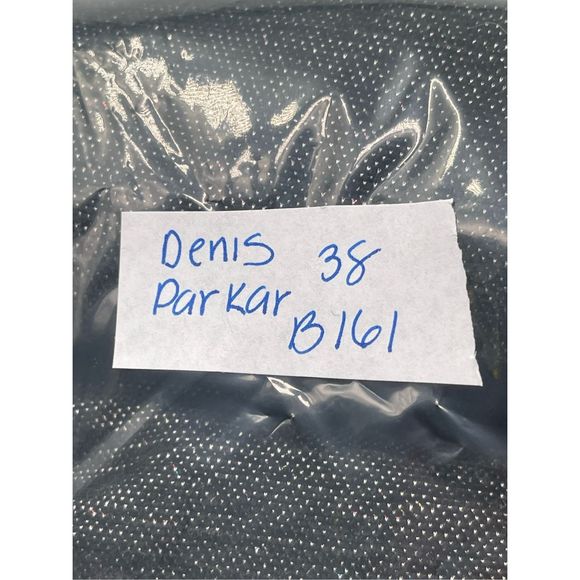 Denis Parker Waistcoat Vest Men 38 Black Gray Suit Vest Formal Silk Velvet - Picture 11 of 11